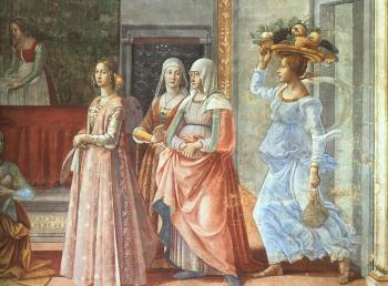 Domenico Ghirlandaio : Birth of St John the Baptist